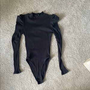 Black Long Sleeve Kids One Piece